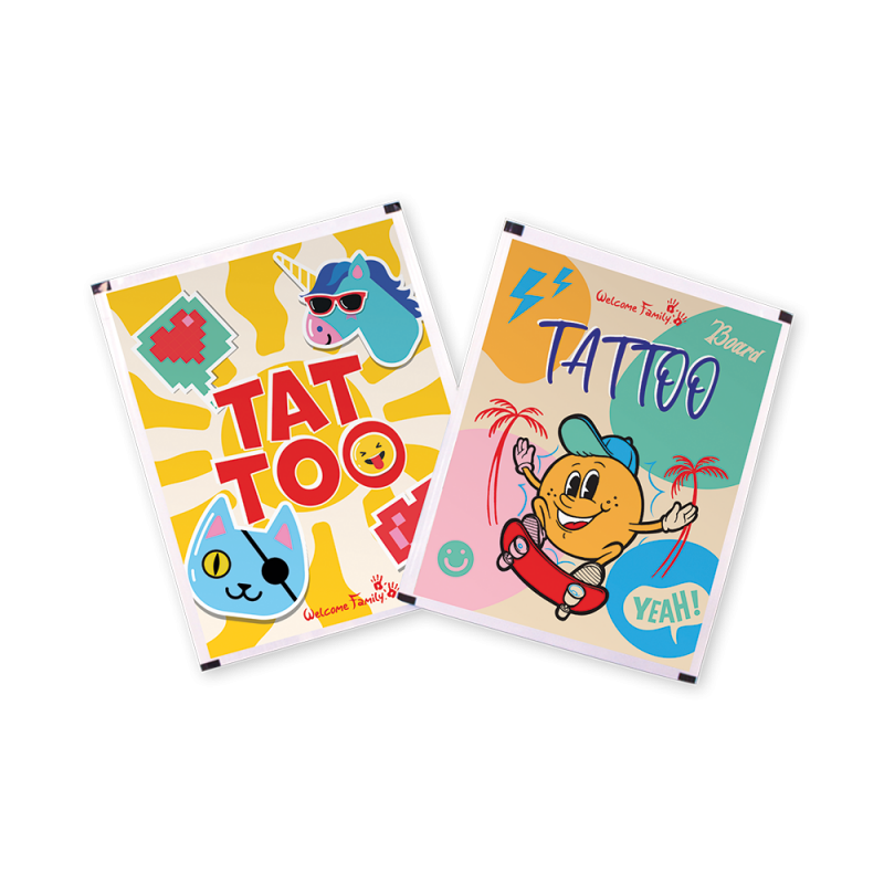 Ephemeral tattoos for children - Children's menu gifts