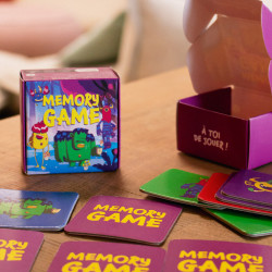 Mémo Morpion Cube - Eco-friendly 2-in-1 game for children's menu and Kit