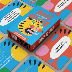 Bio Quiz game for children's menus or as a surprise gift - Jeu CHR
