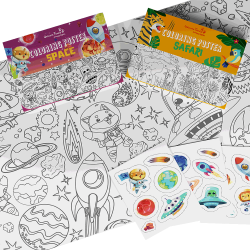 Poster to color - Stickers and coloring pages for restaurants