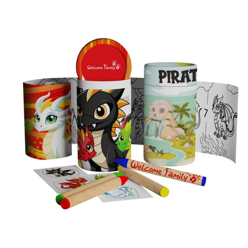 Coloring Tubes - Überraschungsgeschenke für Kindermenüs - CHR