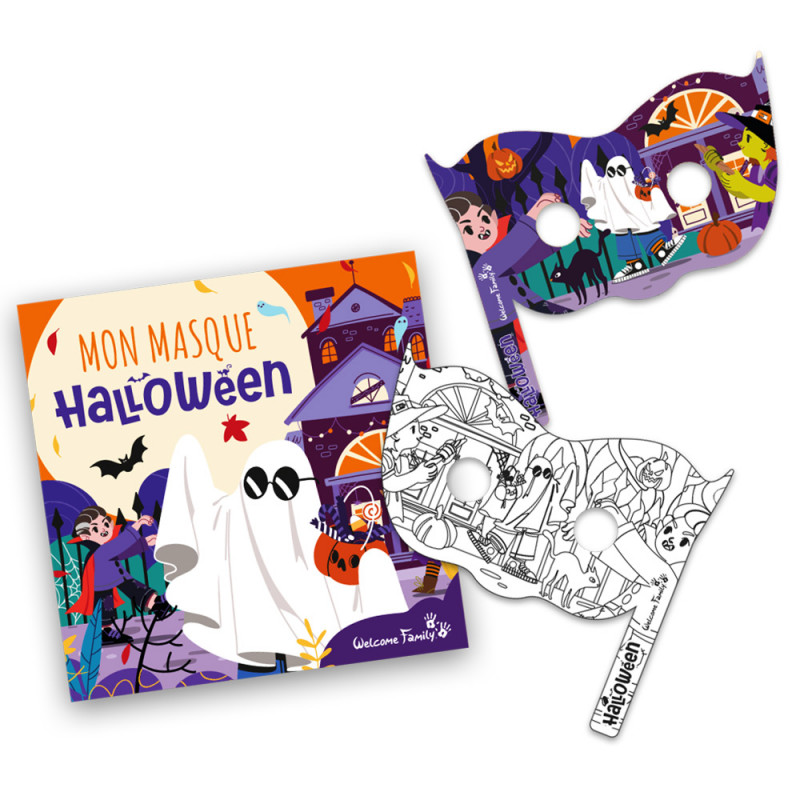 Máscara para colorir 100 % personalizável - Surpresa do menu infantil