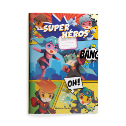 Cahier de coloriage enfant super heros