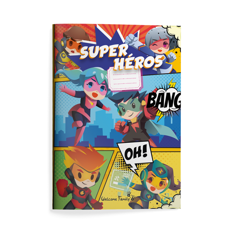 Cahier de coloriage enfant super heros