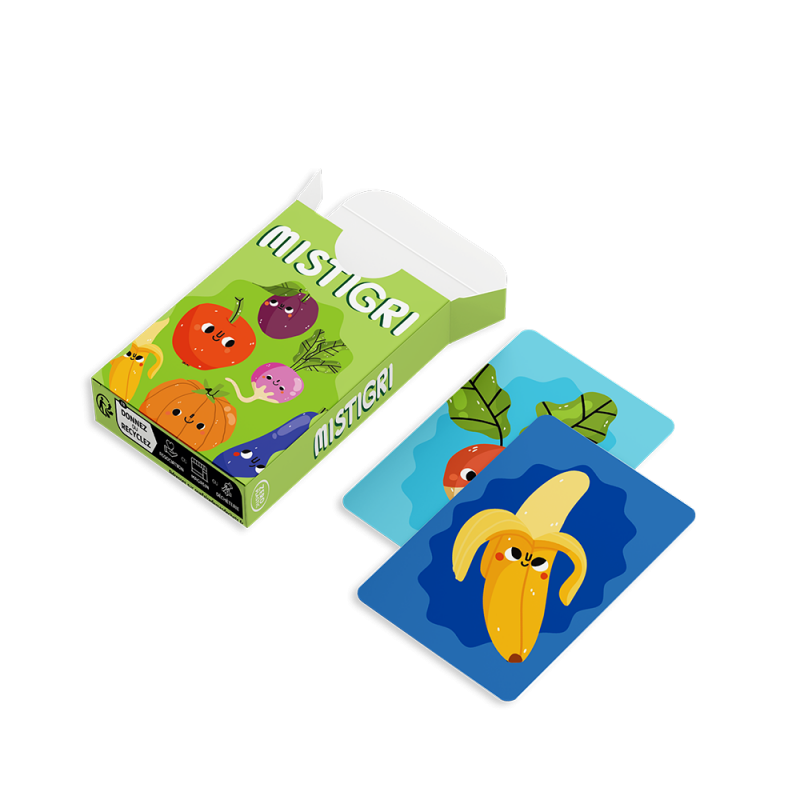 Mistrigri, children's surprise toy without plastic - Card game