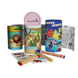 Coloring Tubes - Cadeaux surprise pour menu enfant - CHR