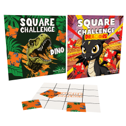 Juego de menú infantil Square Challenge - Restaurante sorpresa de juguete para niños