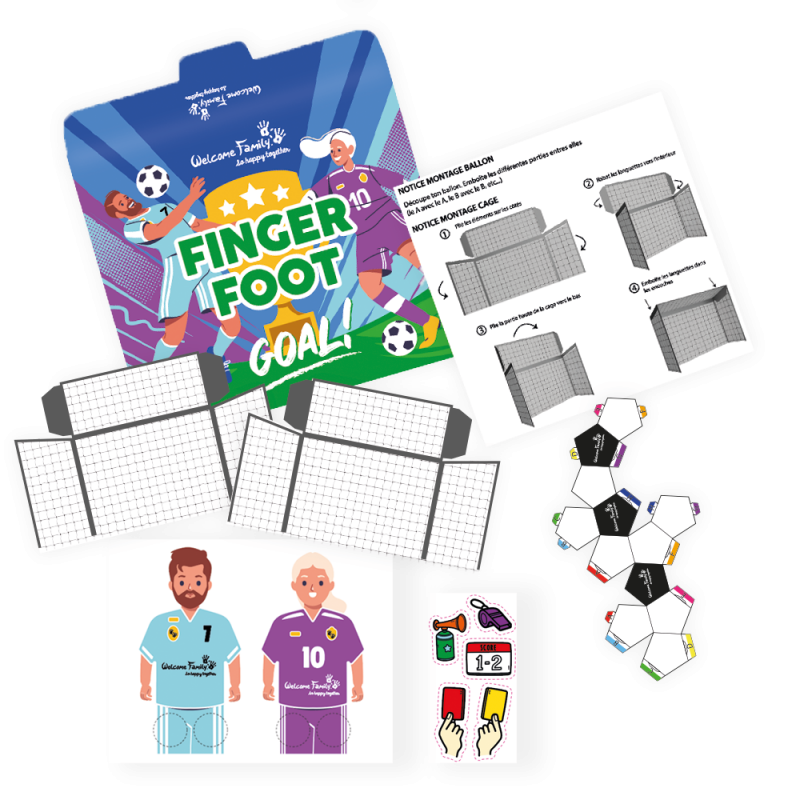 Gioco di menu per bambini a sorpresa Finger Foot - Gioco di calcio per bambini