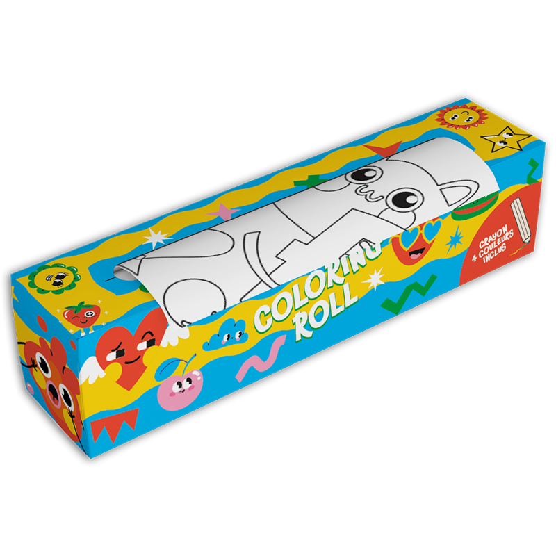 rouleau à colorier pour les enfants dans les CHR modèle Fun