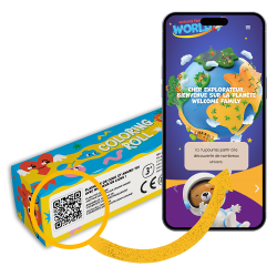 Qrcode rouleau à colorier pour les enfants dans les CHR de 1 mètre