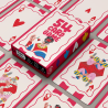 54 cartes jeu menu enfant modèle rouge