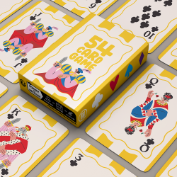 Paquete de 54 cartas - Juego de cartas de menú infantil