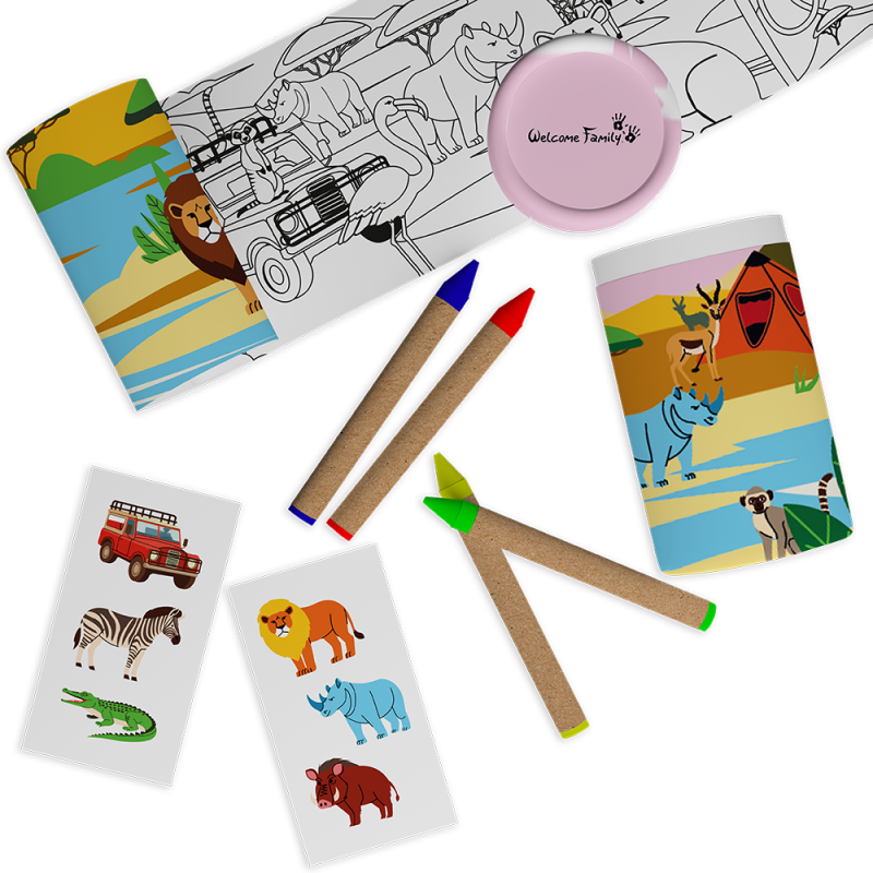 Tube de coloriage menu enfant