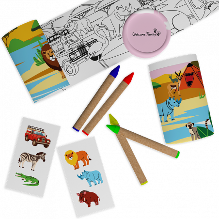 Tube de coloriage menu enfant