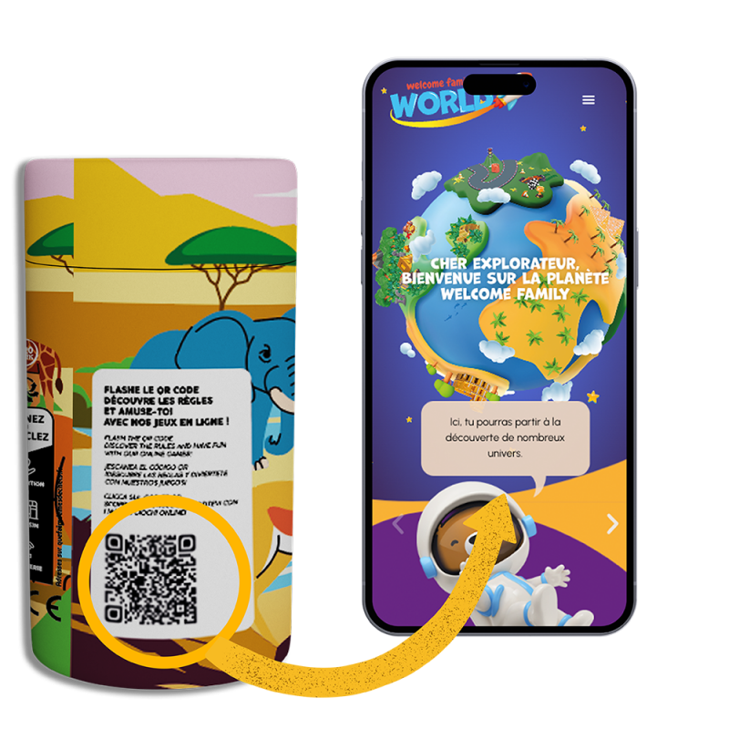 Qrcode coloring tube jeu surprise