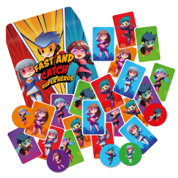 jeu surprise menu enfant fast and catch super héros