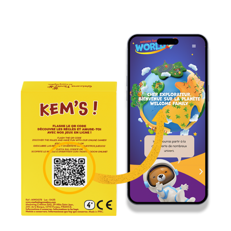 Kem's gioco di carte - Regalo a sorpresa nel menu per bambini