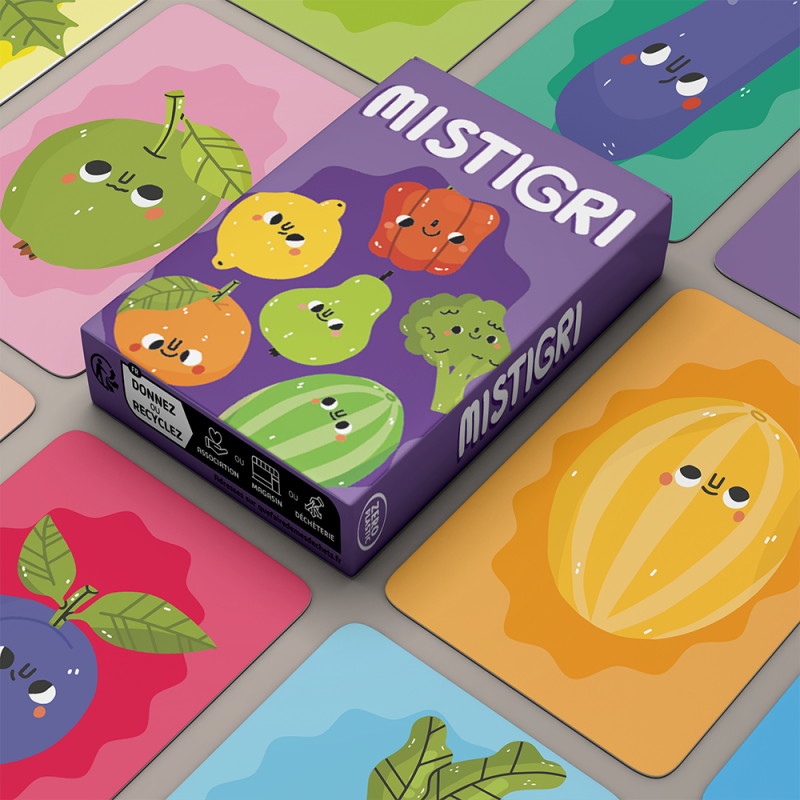 Mistrigri, children's surprise toy without plastic - Card game