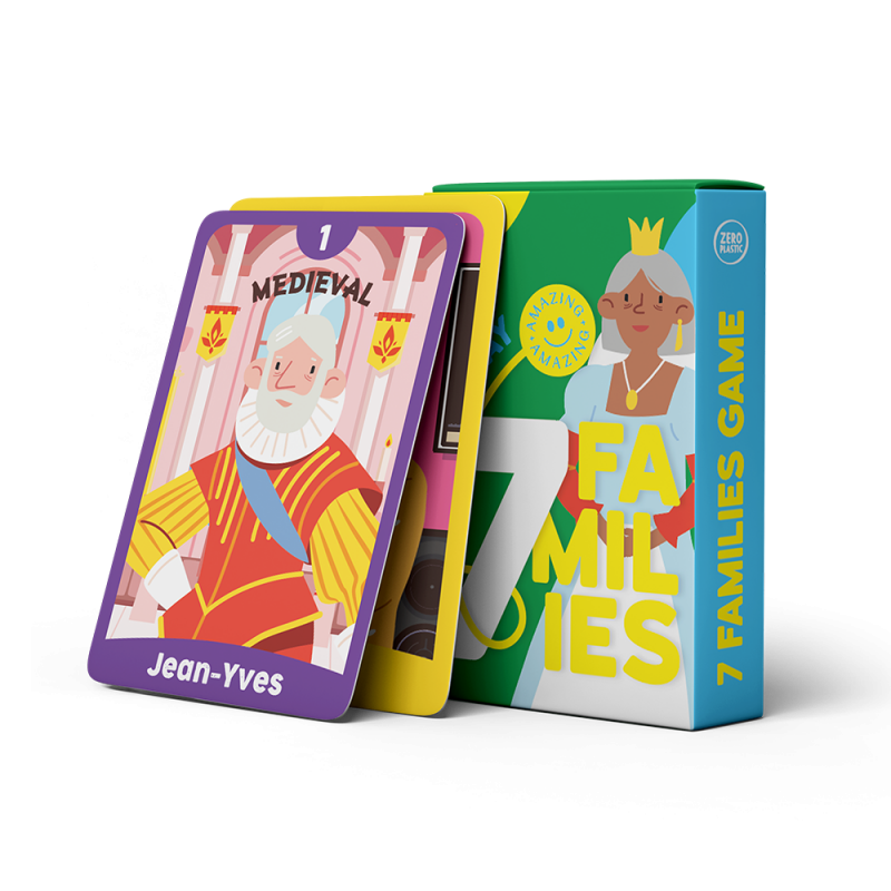 Jogo de cartas 7 famílias - Brinquedo surpresa para o menu infantil CHR