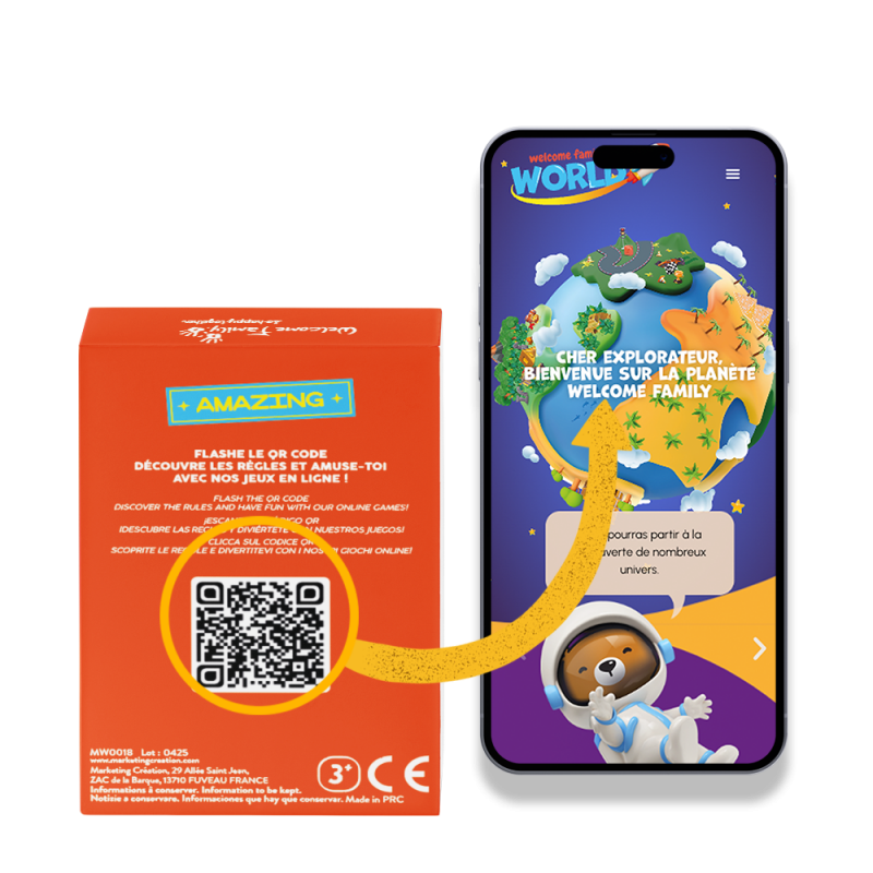 Jogo de cartas 7 famílias - Brinquedo surpresa para o menu infantil CHR