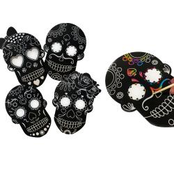 Halloween game for kids - "Mexican head" scratch-off mask