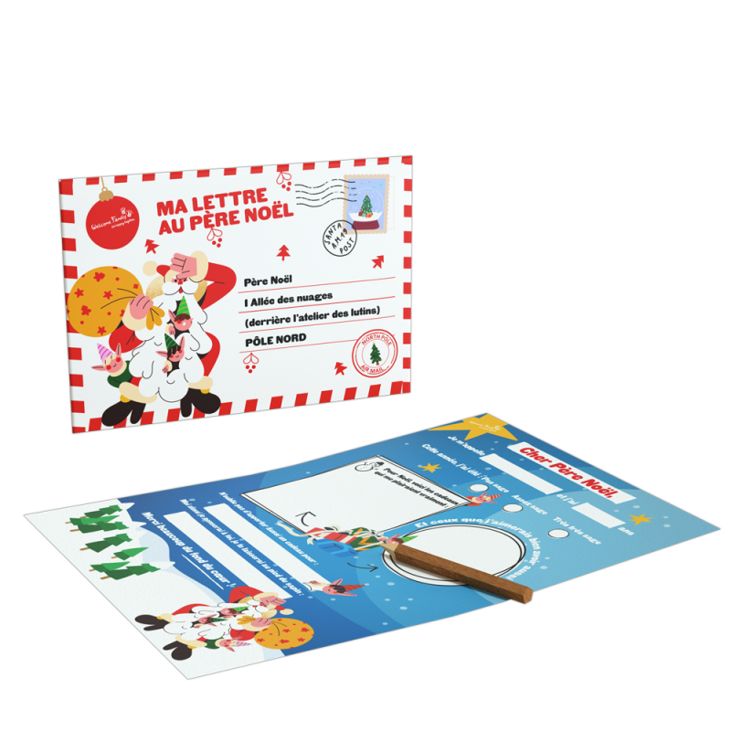 Christmas gift for children - Santa letter kit
