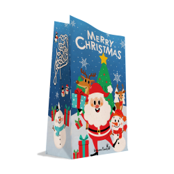 Saco de papel kraft para refeições do menu infantil, 100% personalizável