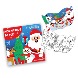 Máscara para colorir 100 % personalizável - Surpresa do menu infantil