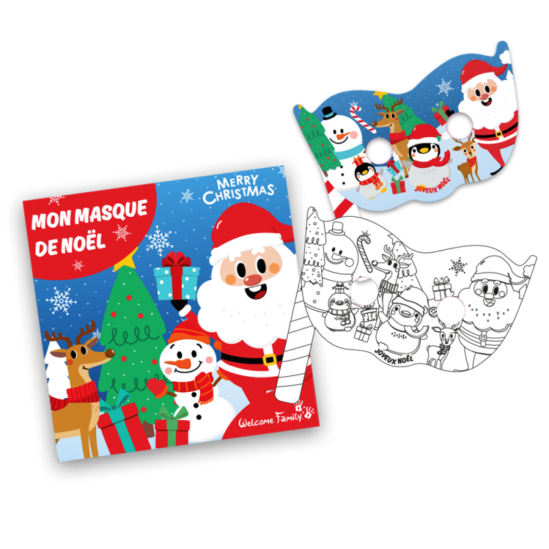 Máscara para colorir 100 % personalizável - Surpresa do menu infantil