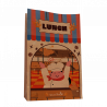 Sacchetto per pasto in carta kraft per menu bambini, personalizzabile al 100%