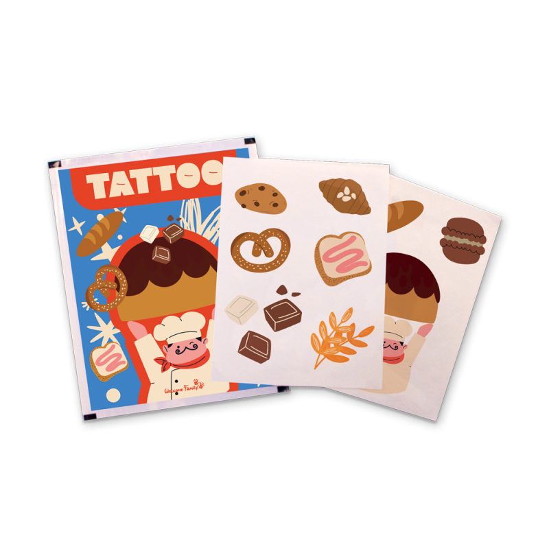 Tatuagem personalizável para crianças - Presente para crianças CHR