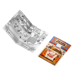 Cuaderno para colorear 100 % personalizable - Regalo de bienvenida para niños