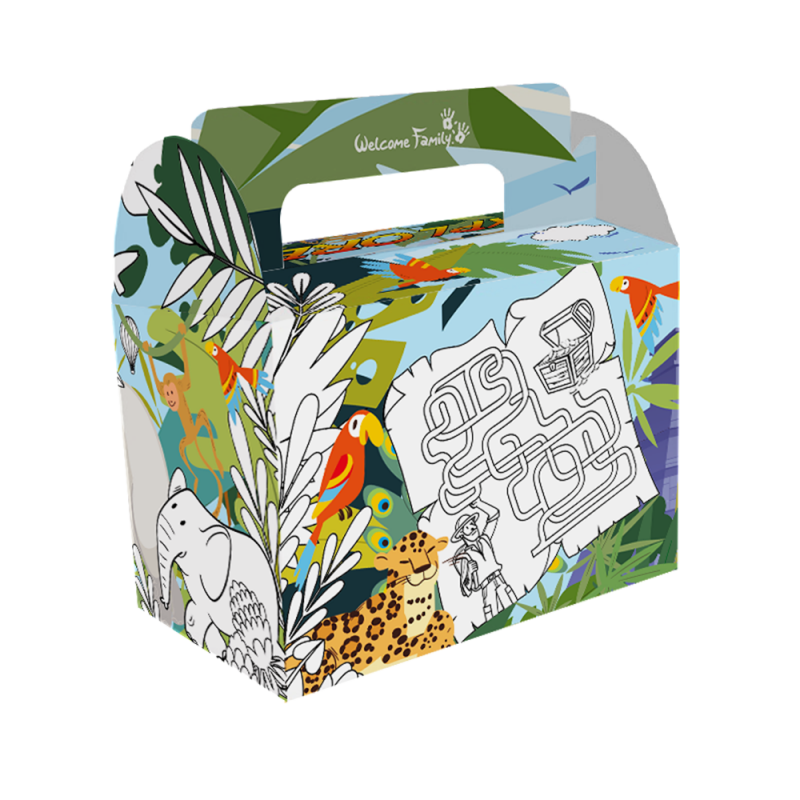 Contenitore per menu bambini “Jungle” - Lunchbox per ristoratori