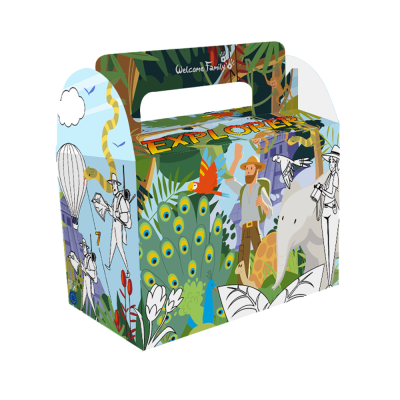 Caja menú infantil jungla - Fiambrera para restauradores