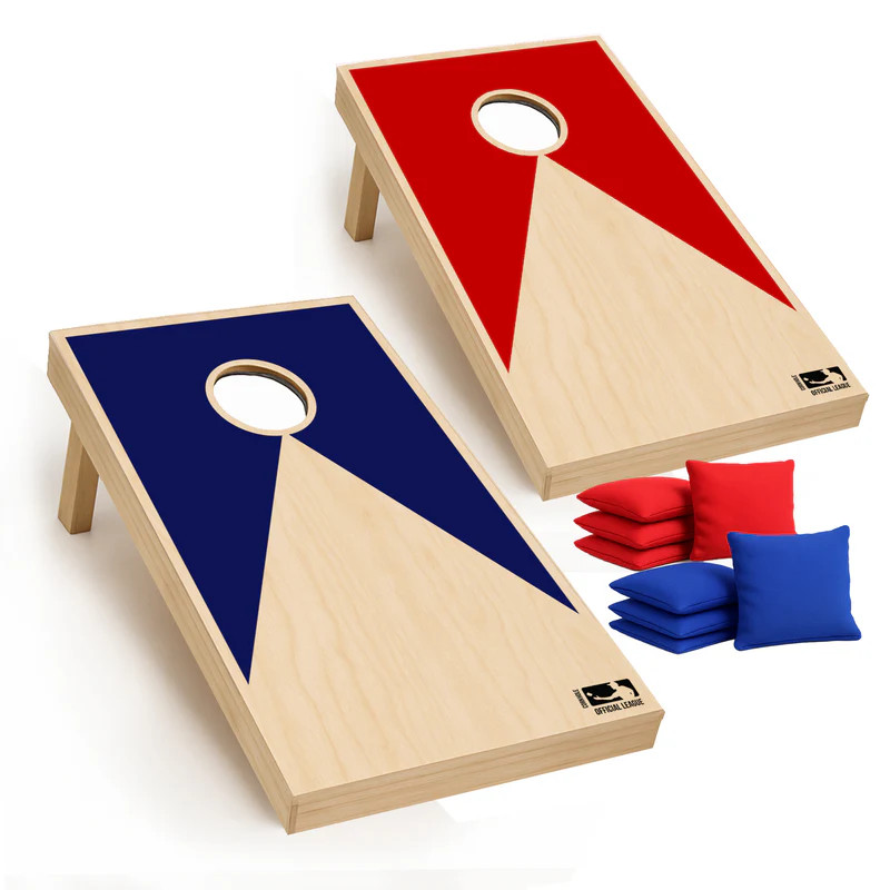 Cornhole de madera con 2 bandejas estables - Juego de destreza en oferta