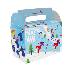 Kindermenübox für Restaurant, Imbiss - Lunchbox Modell Winter