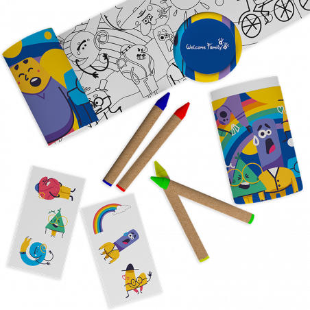 Coloring Tubes - Cadeaux surprise pour menu enfant - CHR