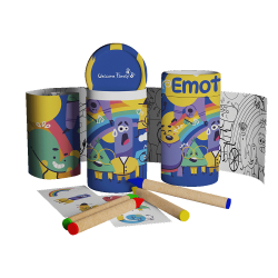 Coloring Tubes - Cadeaux surprise pour menu enfant - CHR