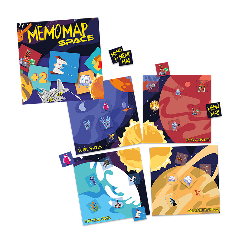 Memomap - Brinquedo infantil sem plástico - Presente de boas-vindas