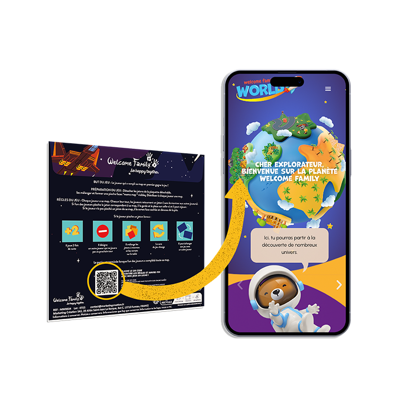 Memomap - Menu giocattolo per bambini in plastica zero - Regalo di benvenuto