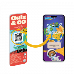 Jeu surprise menu enfant - Quiz & Co jeu en éventail