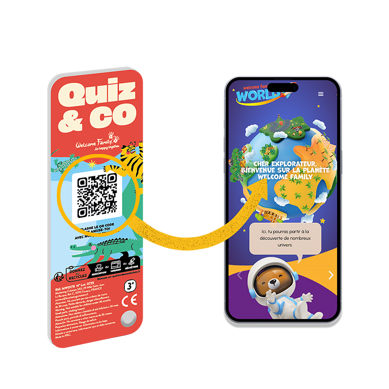 Jogo do menu surpresa para crianças - Jogo de fãs Quiz & Co