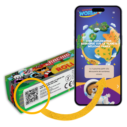 Qrcode rouleau à colorier pour les enfants dans les CHR de 1 mètre