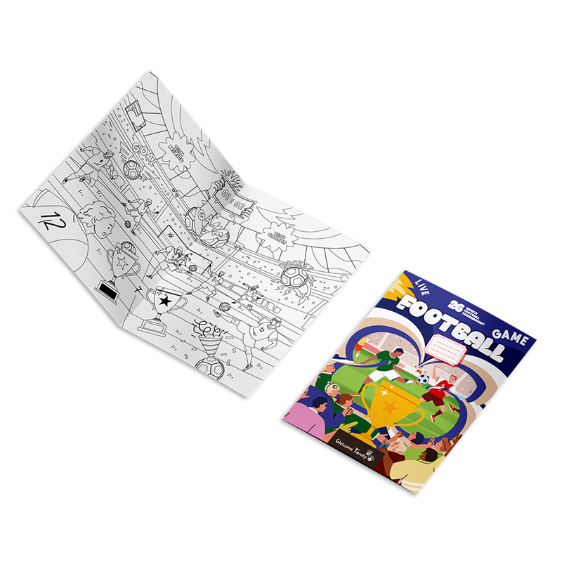 100% customizable coloring book - Children's welcome gift