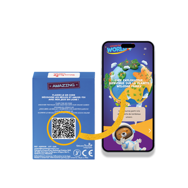 Jeu de cartes 7 familles - Jouet surprise pour menu enfant CHR