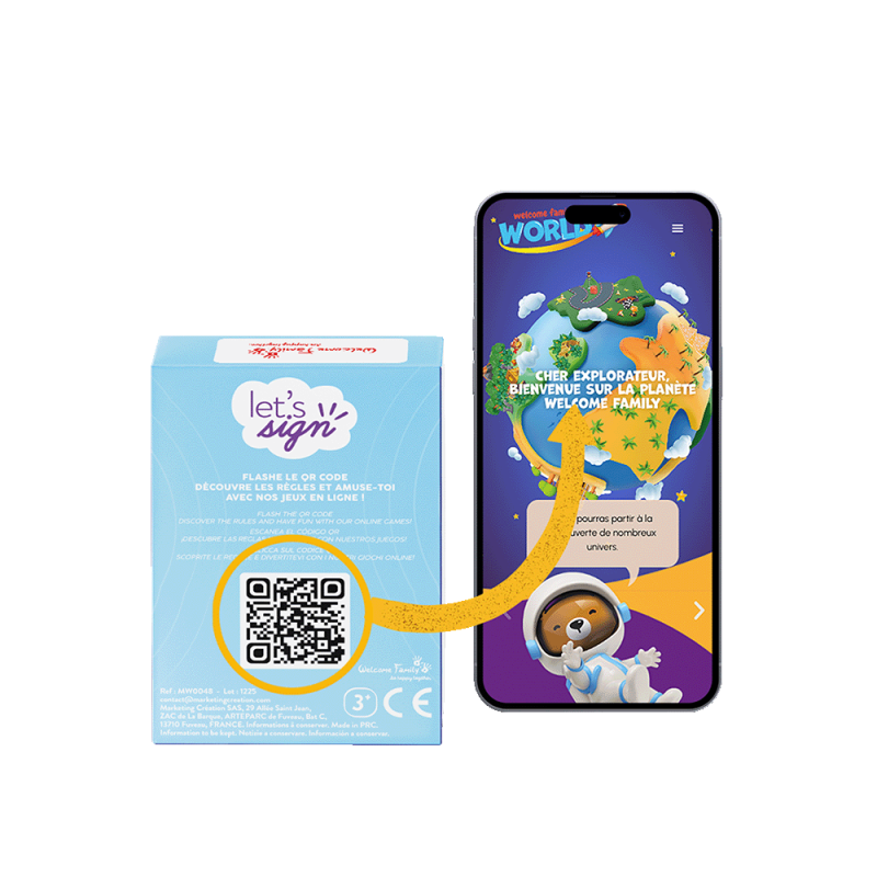 Gioco di carte del menu per bambini - Let's Sign Lingua dei segni - CHR Games