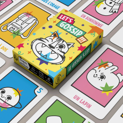 Jogo de cartas do menu infantil - Jogo Let's Gossip CHR