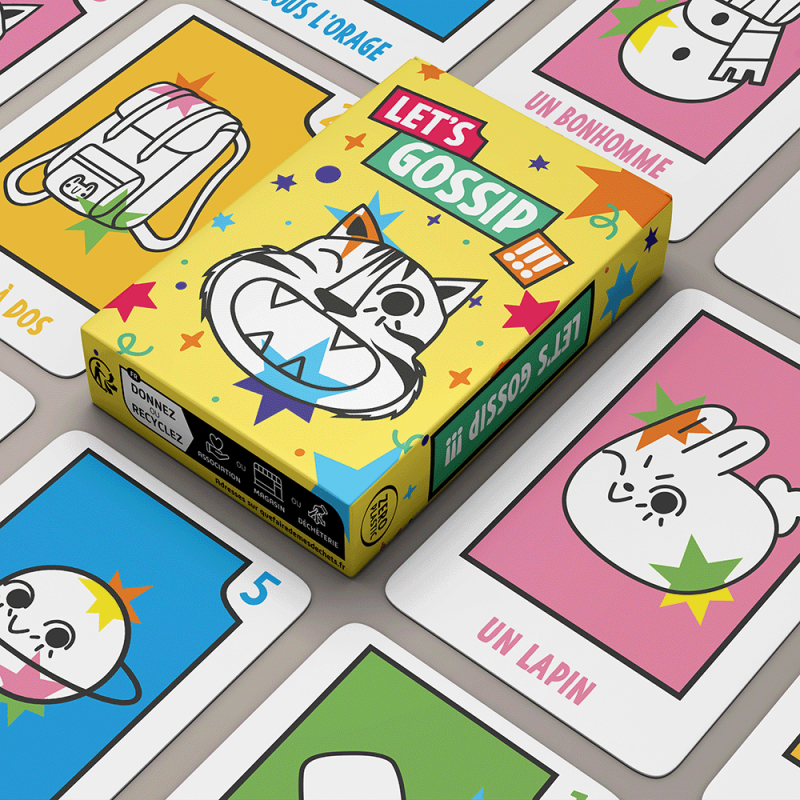 Children's menu card game - Let's Gossip game CHR