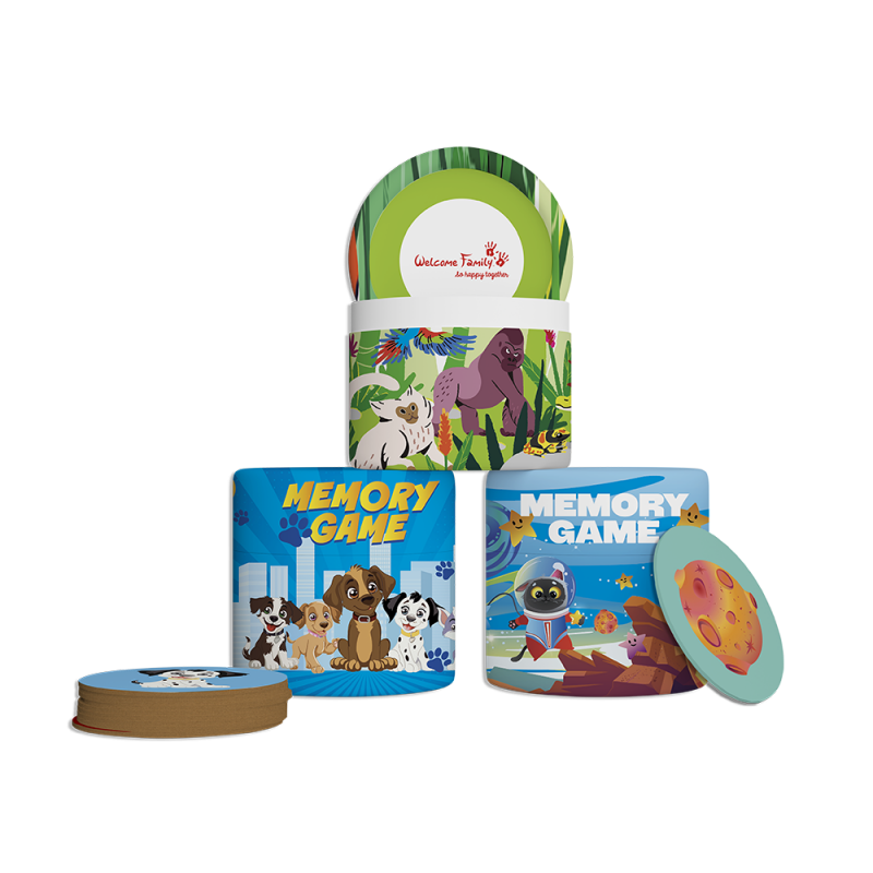 jeu du morpion enfant en carton - memory game jeu pour le menu