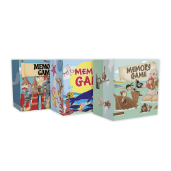 Mémo Morpion Cube - Gioco ecologico 2 in 1 per il menu e il kit dei bambini